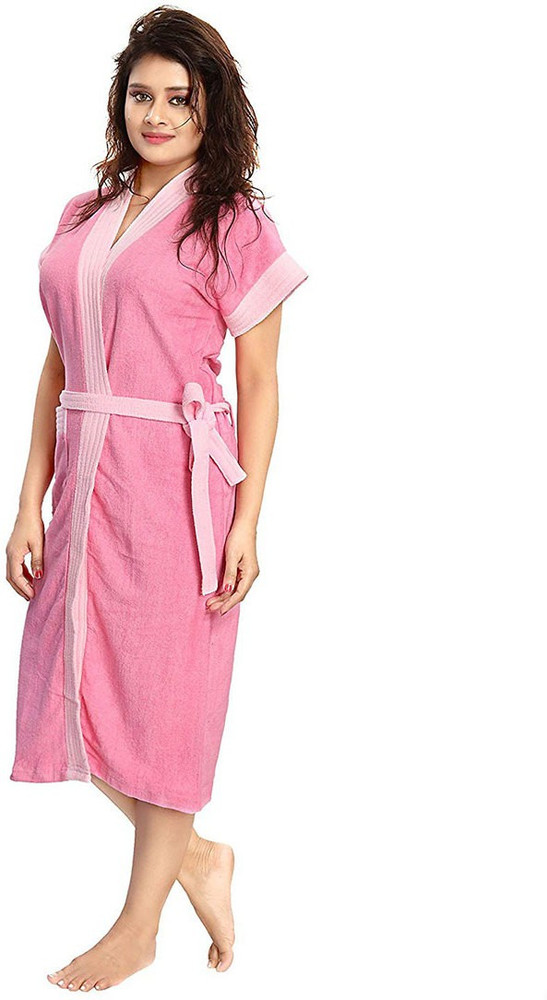 Poorak Pink Large Bath Robe Buy Poorak Pink Large Bath Robe