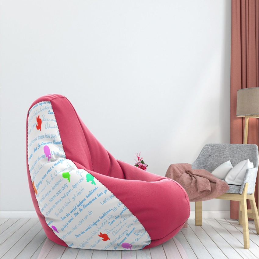 Super Soft Teddy Sherpa Bean Bag Chair Pink Blue Cute Girl Beanbag Sofa for  Home  eBay