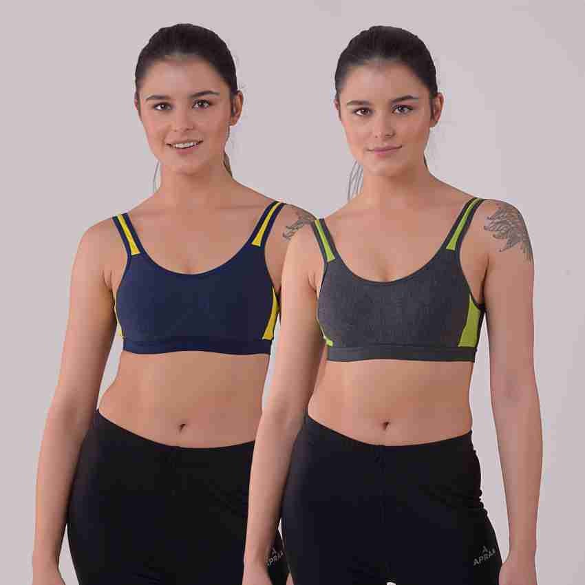 Apraa & Parma AF-3004 SP Women Sports Non Padded Bra - Buy Apraa & Parma  AF-3004 SP Women Sports Non Padded Bra Online at Best Prices in India