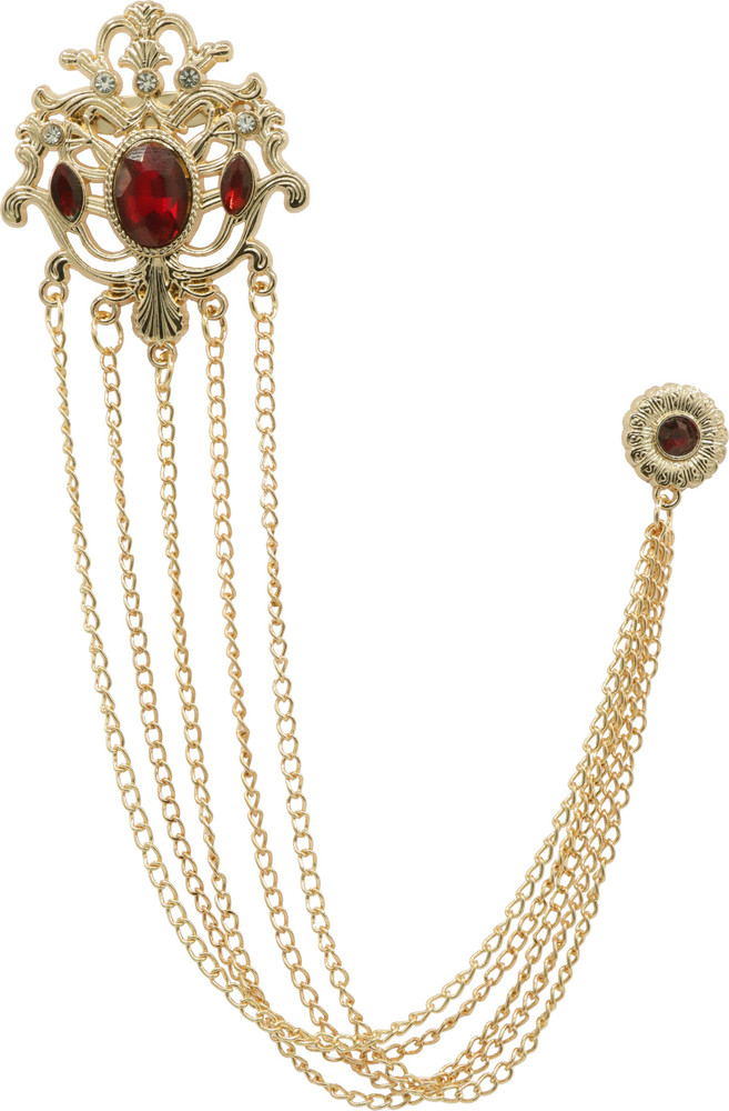 Maroon brooch clearance