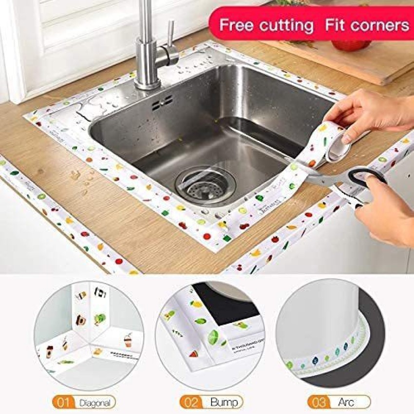 1pc Kitchen And Bathroom Waterproof And Mildew Proof Tape, Kitchen Seam  Sealing Strip, Transparent Waterproof Strip, Bathroom Toilet Gap Corner  Sticker,Multifunction Waterproof Clear Tape