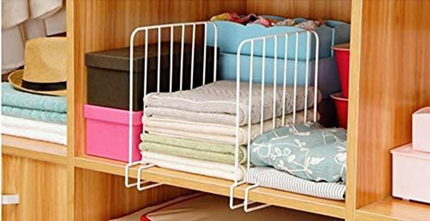 Wardrobe discount shelf organiser