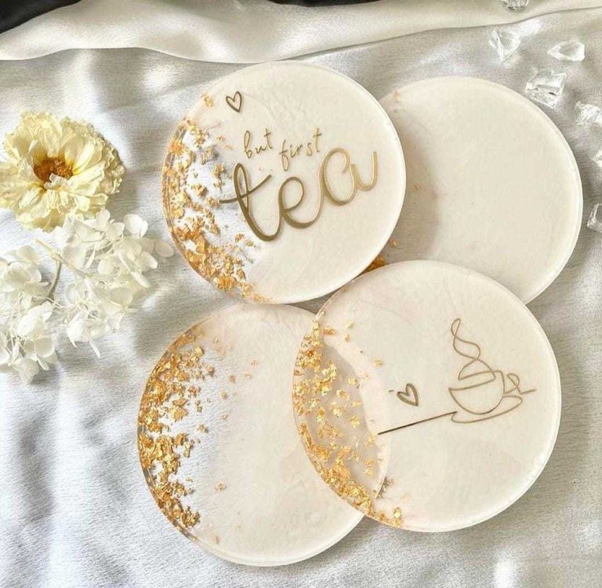 Resin coaster and place mat set.  Coasters, Placemats, Happy gifts