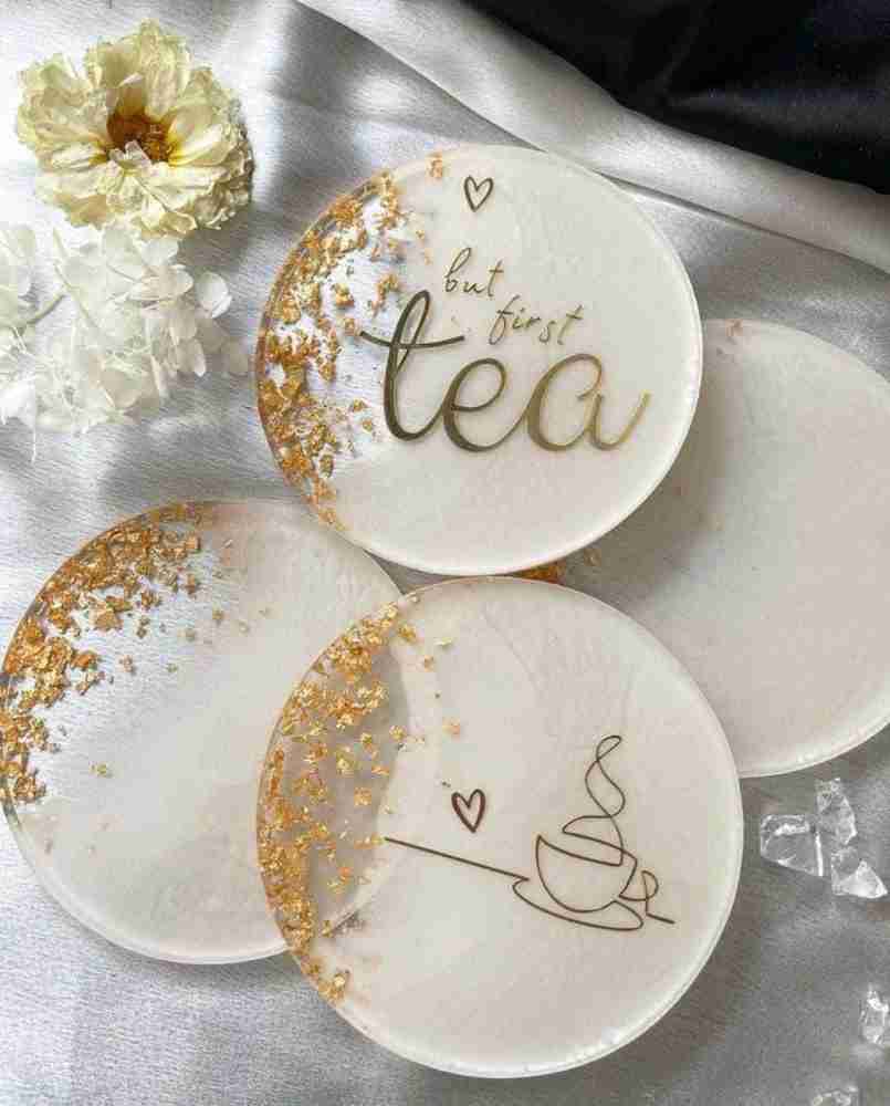 happy crafts Round Reversible Resin Coaster Set Buy happy crafts