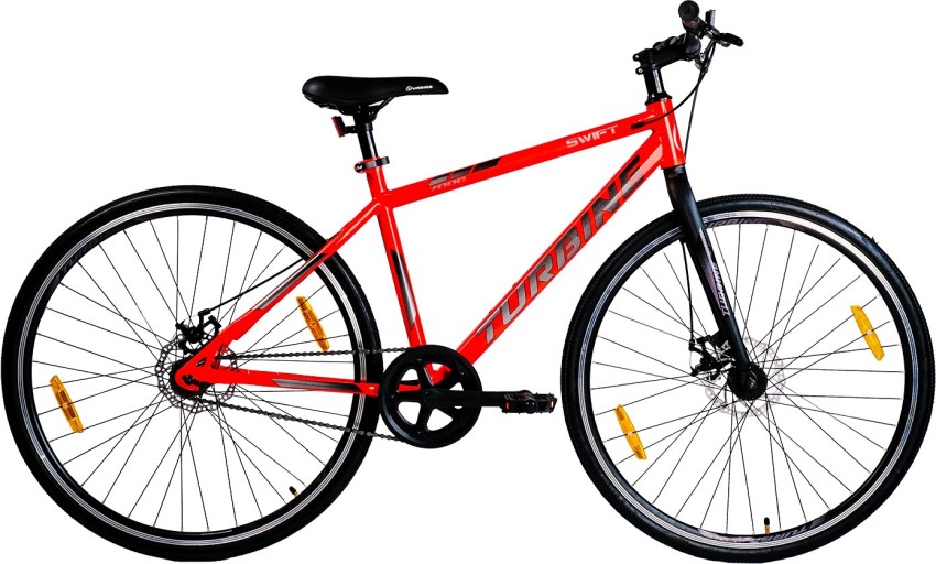 turbine SWIFT HYBRID RED 700C T Hybrid Cycle City Bike Price in