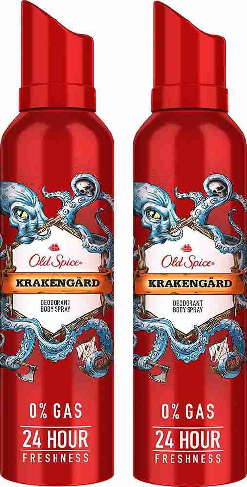 OLD SPICE Krakengard Body Spray 140ML Each Pack of 2 Deodorant
