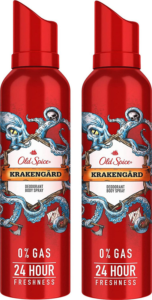 OLD SPICE Krakengard Body Spray 140ML Each Pack of 2 Deodorant