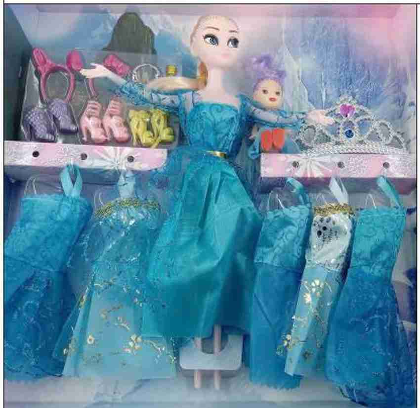 Elsa doll and clearance dress up set