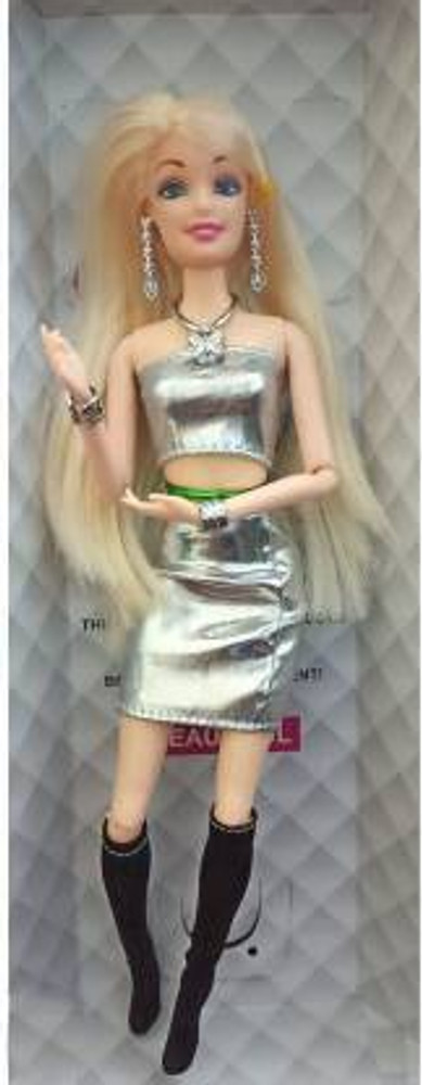 WHITE POPCORN Cute Foldable Doll SilverColored Hair Cute