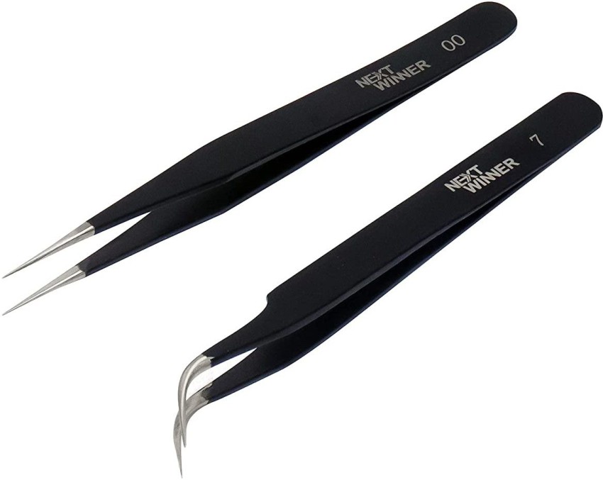 Tweezer Set 7 pc for Crafts, Hobbies, Electronics Precision