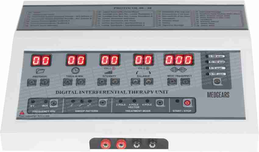 MEDGEARS Smart Interferential Therapy 4 Channel IFT Physiotherapy Machine  Electrotherapy Combo for All Pain Relief Device Physiotherapy Equipment