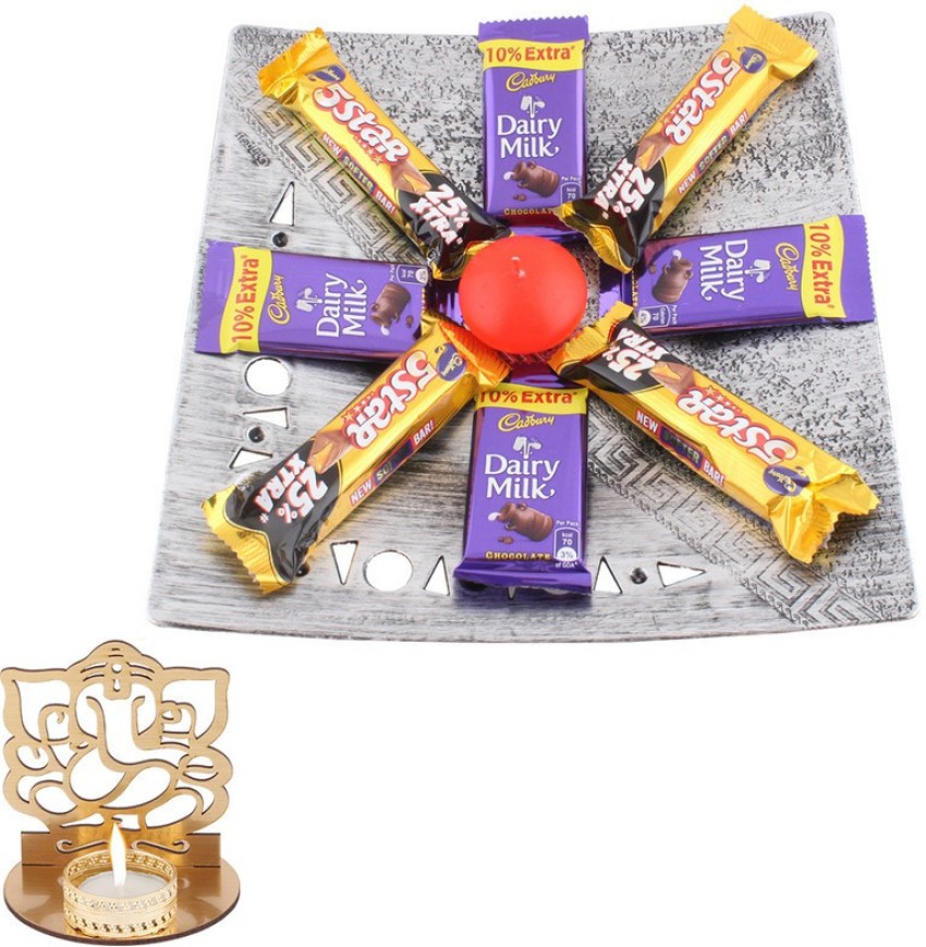 SurpriseForU Dairy Milk And 5Star Chocolates With Designer Tray, Teddy Bear  Plated Gift Box Price in India - Buy SurpriseForU Dairy Milk And 5Star  Chocolates With Designer Tray