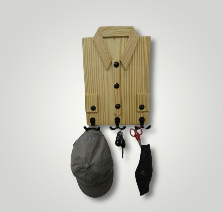 Wooden Coat Hook Wall Mounted, Single Organizer Hat Rack, Vintage Hang –  Modern Home by Bellver