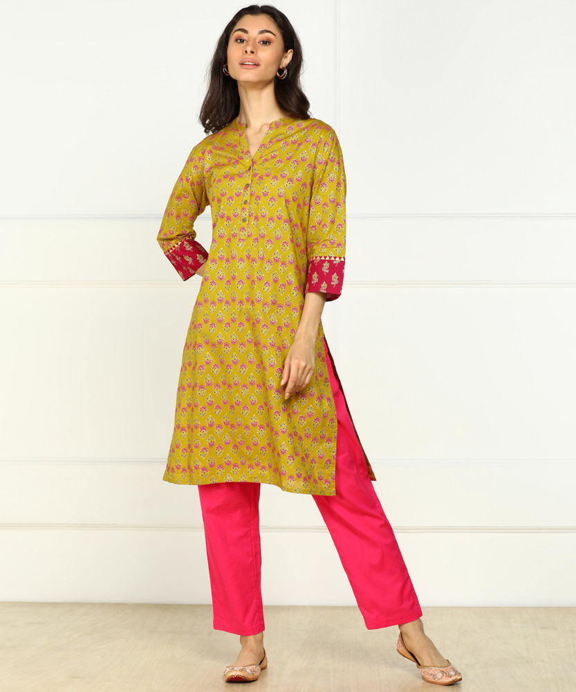 Rangmanch By Pantaloons Half Sleeve Kurti Size M and L