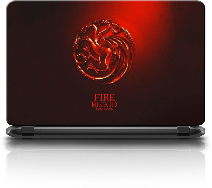 So Cool Stuff Targaryen Dragon Symbol Game of Thrones - Vinyl 4 (Color:  RED) Decal Laptop Tablet Skateboard car Windows Stickers - by