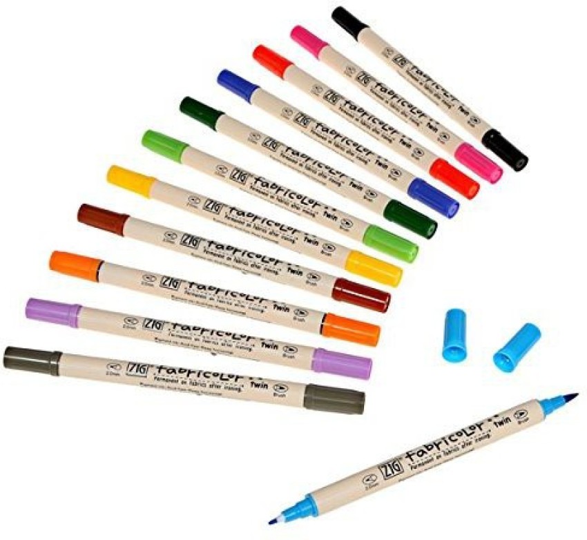 Zig Fabricolor Twin-Tip Markers (Case of 24)