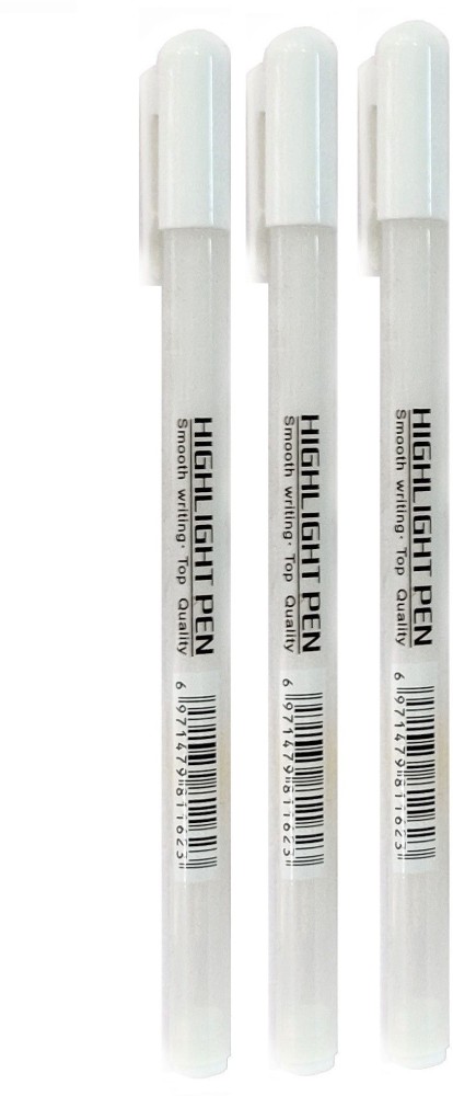 Definite Art White Highlighter Pen 0.8mm for Reflection and