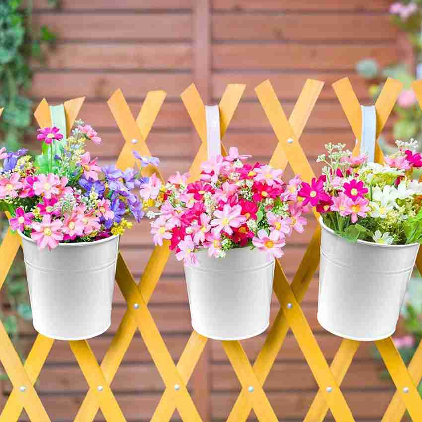 Metal Flower Hook Metal Planter Boxes Hanging Flower Pots Swivel