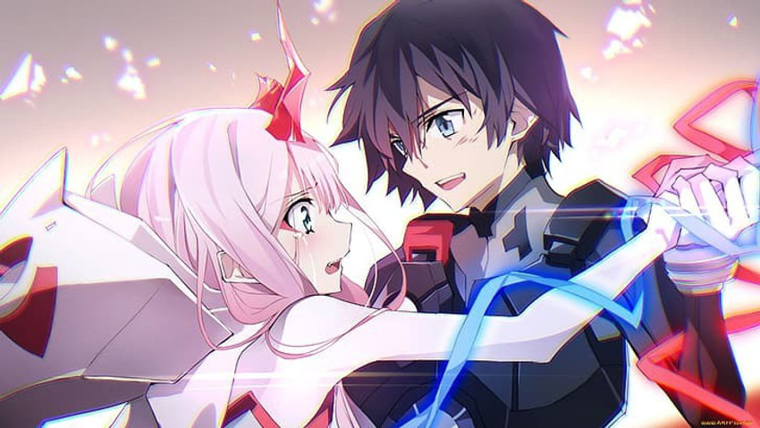 Darling In The Franxx 02 And Hiro Hd Matte Finish Poster Paper 