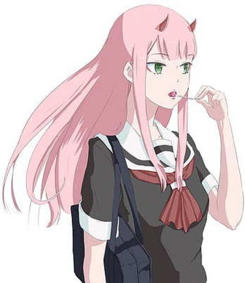 Xx Darling In The Franxx Anime Girls Lollipop Pink Hair Hd Matte Finish  Poster Paper Print - Animation & Cartoons posters in India - Buy art, film,  design, movie, music, nature and