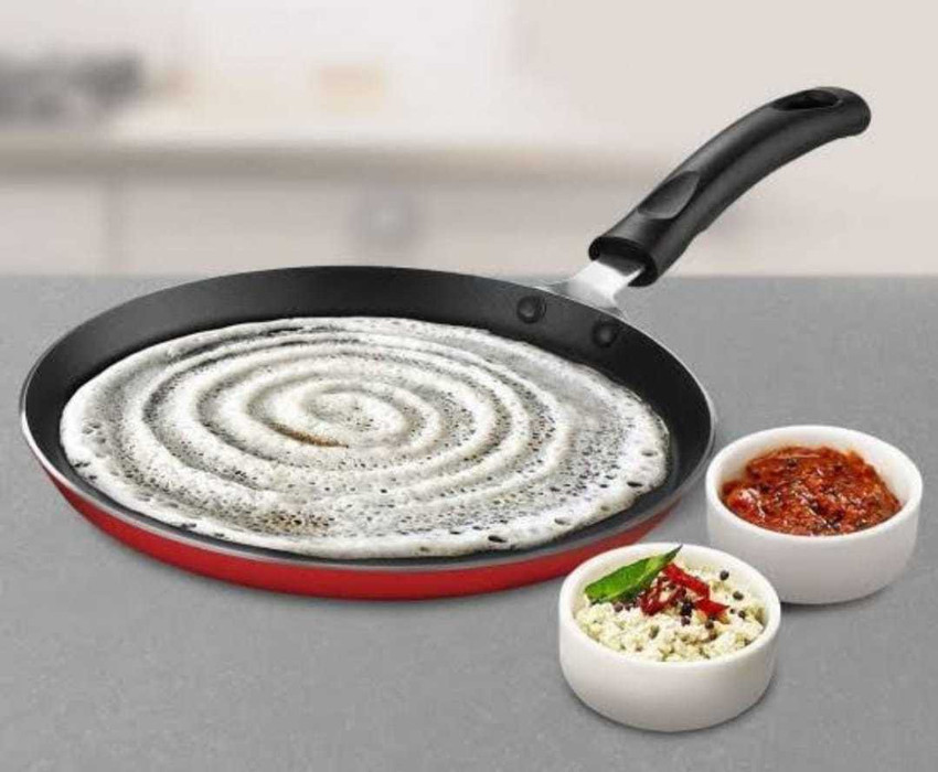 Silvester Kitchen King Heavy Heavy Non Stick Dosa Tawa Pan Tawa Dosa Tawa Dosa Pan Roti Tawa Chapati Tawa Tawa 28 cm diameter