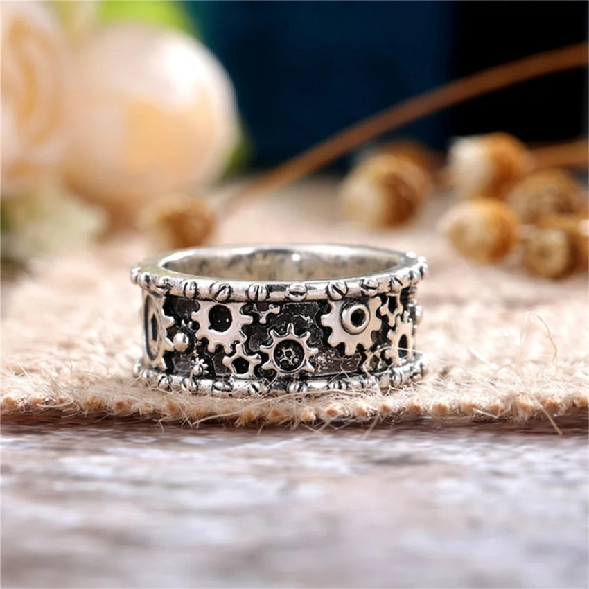 Gear finger ring store