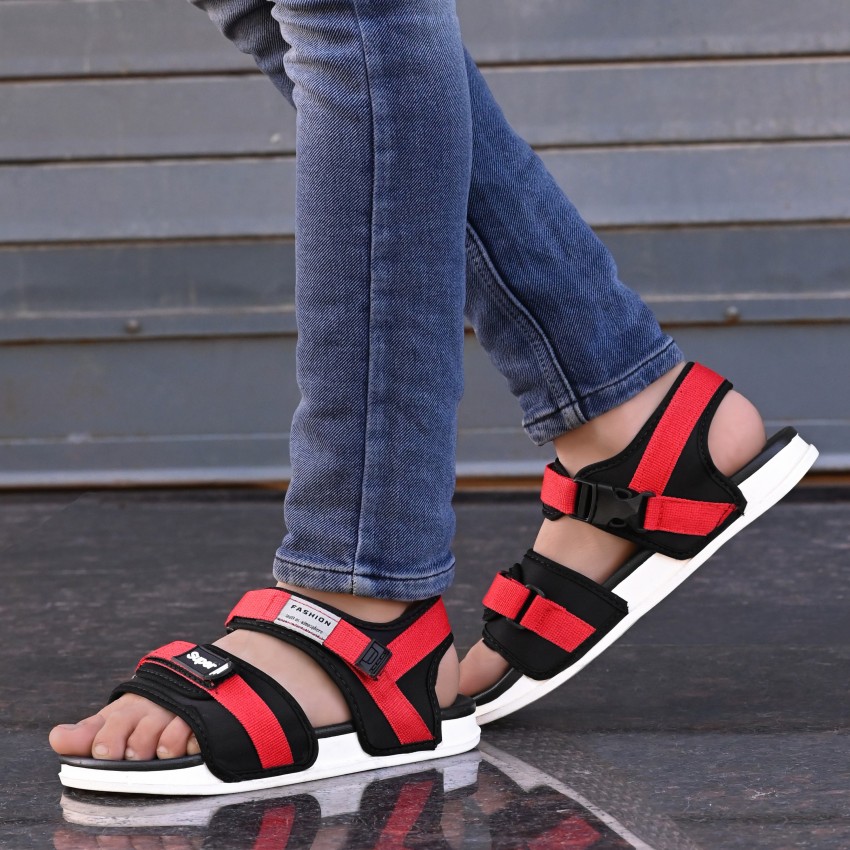 Mens red sandals new arrivals