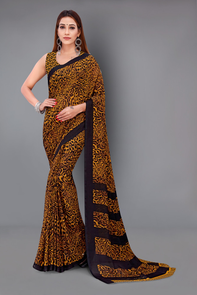 Discover 152+ tiger print saree super hot vietkidsiq.edu.vn