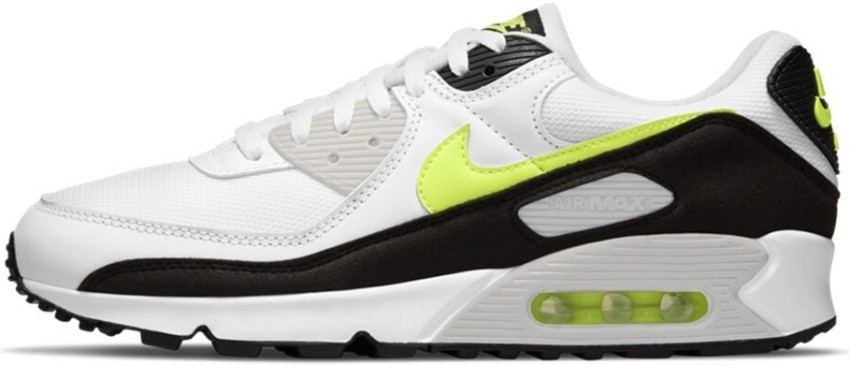 NIKE White Solid AIR MAX 90 Running Shoes For Men Buy NIKE White