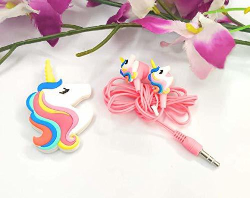 Tera13 Funny Unicorn Cartoon Wired Earphones Gamer Music Stereo