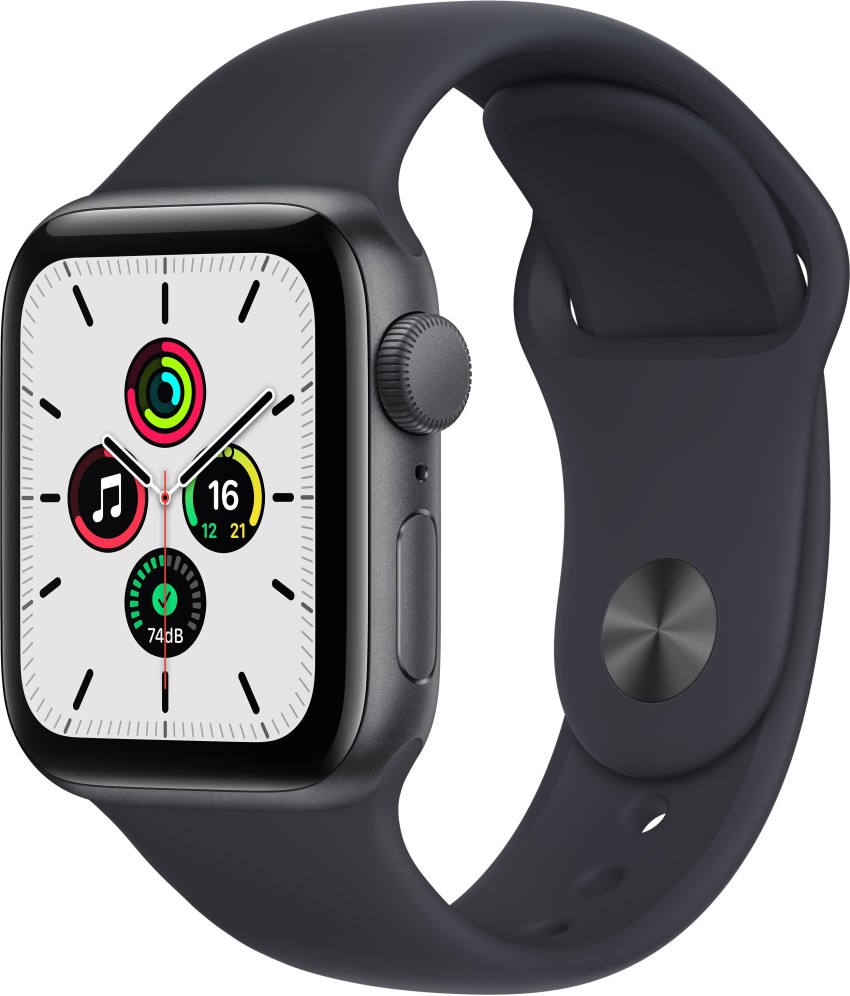 Apple Watch Series 5 GPS, 44mm Space Gray Aluminum Case with Black Sport  Band - S/M & M/L 