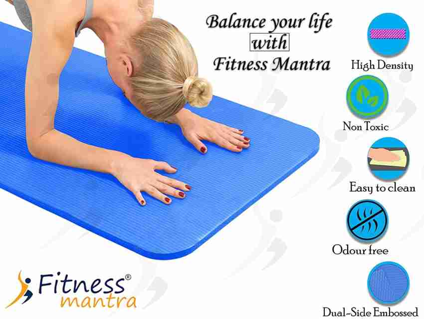 Fitness Mantra® Yoga Mat for Gym Workout and Yoga Exercise with