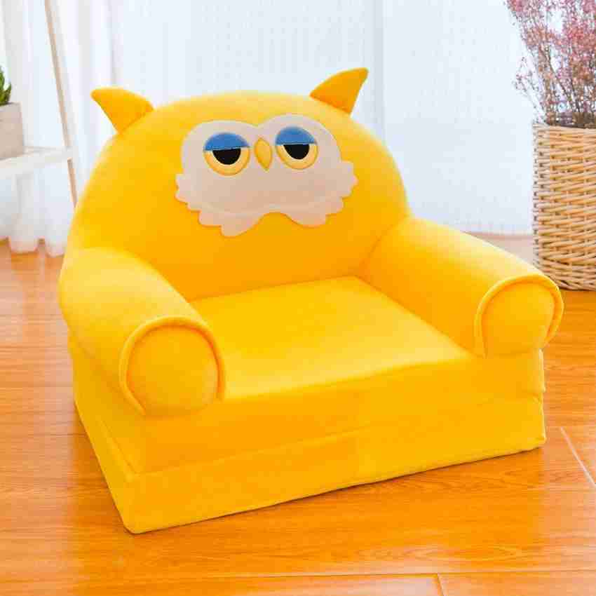 AVS Soft Toy Kids Owl Shape Baby Sofa Cum Bed Baby Chair for 0 2