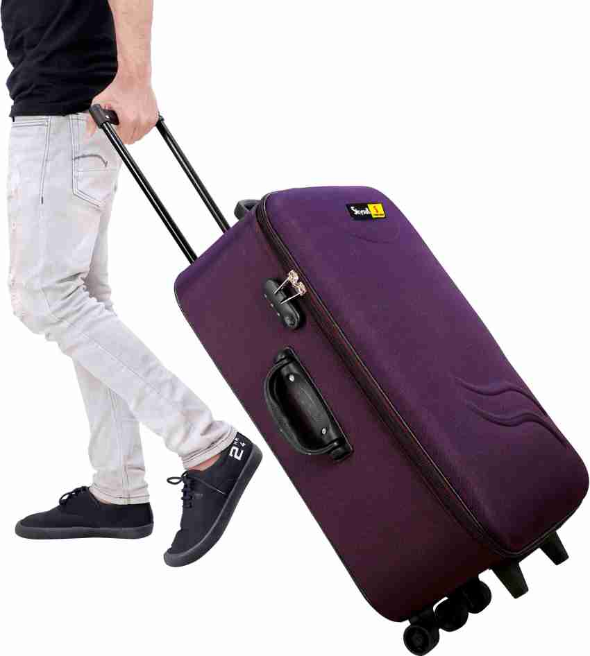 Purple and Grey Ukana Polyester Complimentary Travel Bag, Size/Dimension:  24x10 Inch (lxw)