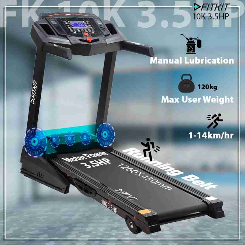 FITKIT by Cultsport 10K 3.5HP Peak Motorised with Max Weight 120kg Diet Plan Trainer Led Sessions Treadmill Buy FITKIT by Cultsport 10K 3.5HP Peak Motorised with Max Weight 120kg Diet Plan