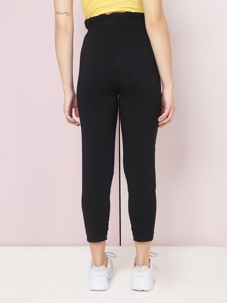 BuyNewTrend Skinny Fit Women Black Trousers - Buy BuyNewTrend Skinny Fit Women  Black Trousers Online at Best Prices in India