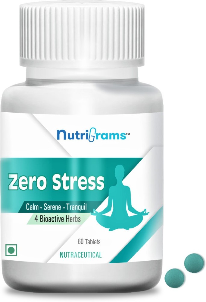Nutrigrams Zero Stress, Anti-stress Tablets, Reduces Mood Swing, Tension &  Fatigue (60 No) Price in India - Buy Nutrigrams Zero Stress, Anti-stress  Tablets, Reduces Mood Swing, Tension & Fatigue (60 No) online