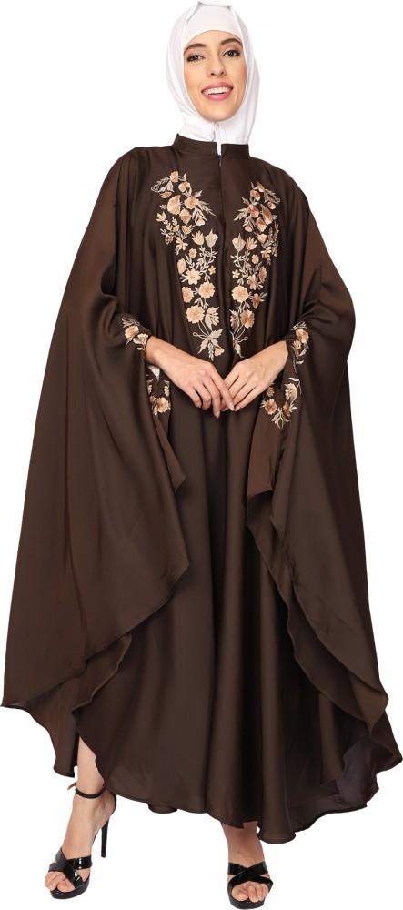 ENTIRE ES-FA-3-22-S Crepe Self Design, Solid Burqa With Hijab Price in  India - Buy ENTIRE ES-FA-3-22-S Crepe Self Design, Solid Burqa With Hijab  online at