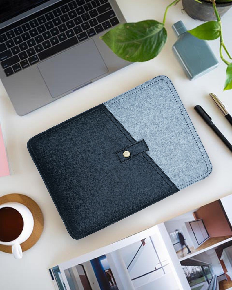 Flipkart kohnsohl Vertical Style Dual Colour Fabric Laptop Sleeve Case Cover for Laptop up to 13 inches Laptop Sleeve Cover Laptop Sleeve Cover