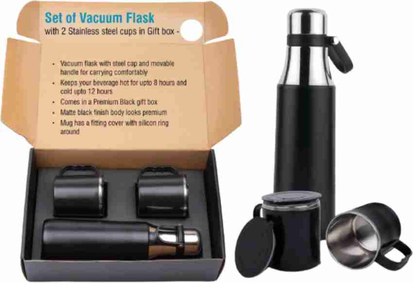 Tipmake Vacuum Flask With 2 Cup Lids 304 Stainless Steel Tea - Temu