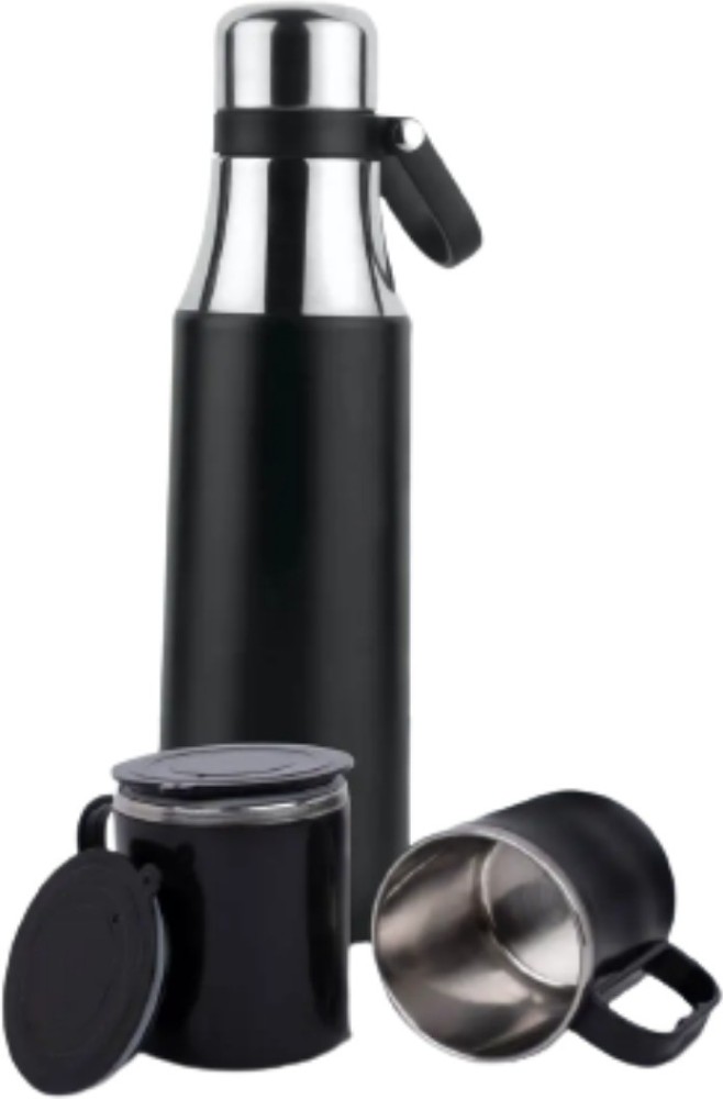 Tipmake Vacuum Flask With 2 Cup Lids 304 Stainless Steel Tea - Temu