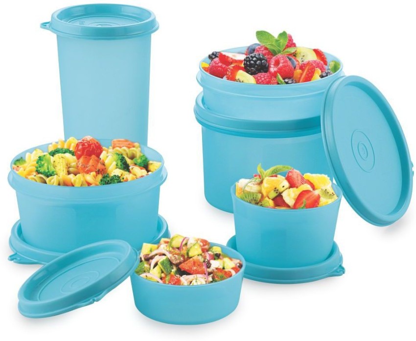 Topware 4 food storage container (4*300) ml- blue