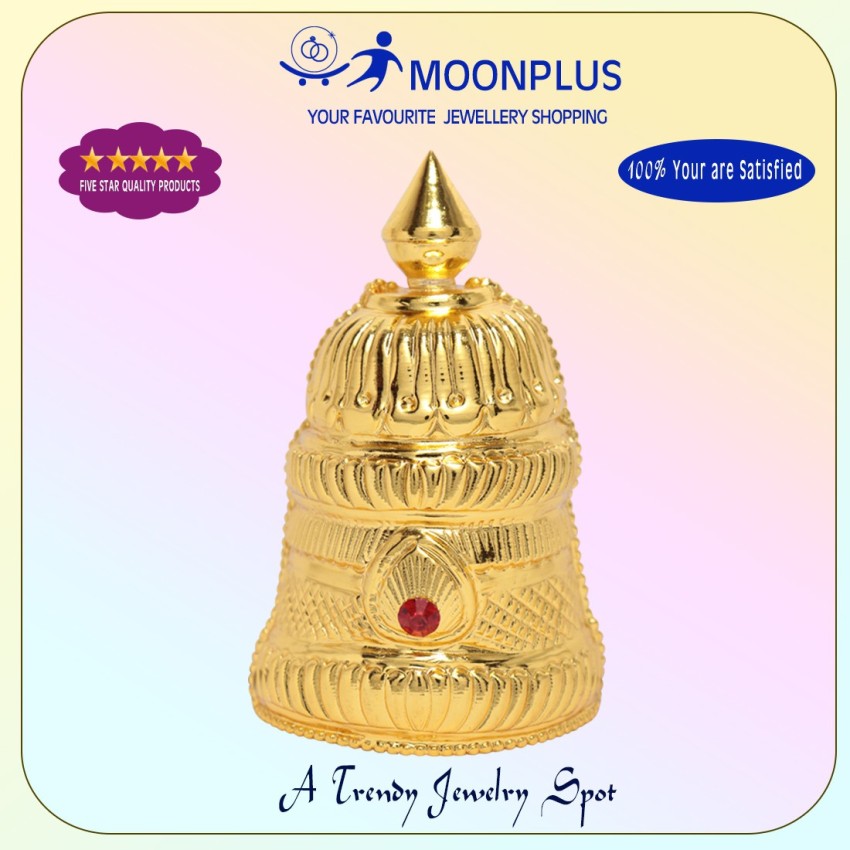 4 Kireedam for Hindu God Full Round Crown and Multi color Stones Gold  Plated Crown Mukut Buy Now