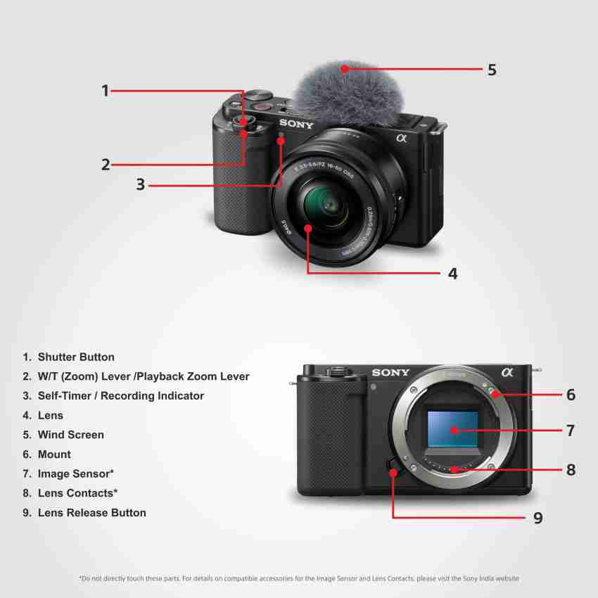 Sony Alpha ZV-E10 24MP Mirrorless Camera with E 16-50mm OSS Lens at Rs  40500, Sony Camera in Kolkata