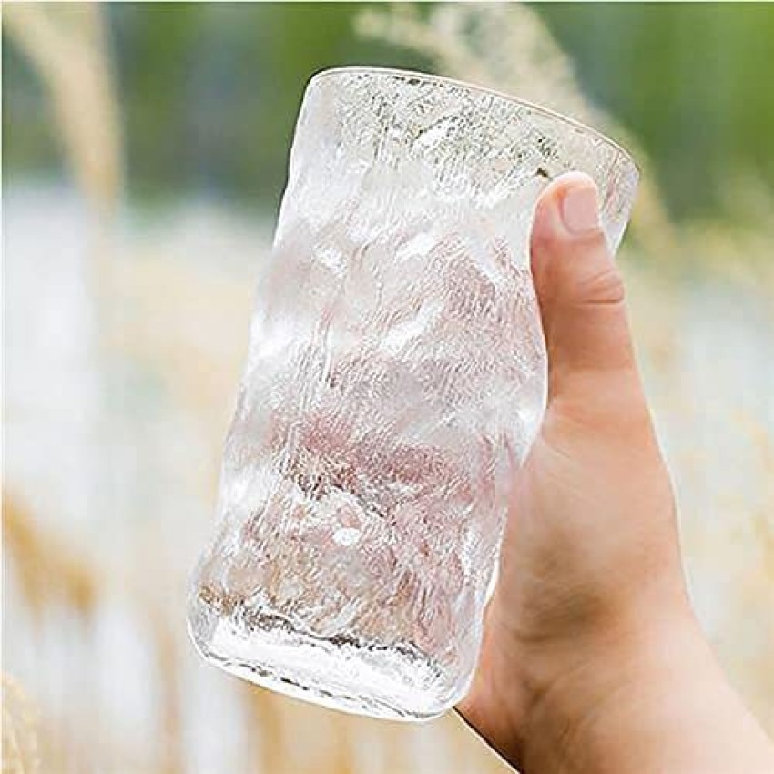 Glacier Pattern Wine Glass Water Cup, Frosted Texture Whiskey Glasses Beer  Glass,Household Water Cup Coffee Cup, for Drinking Juice,Iced Mixed  Drinks,for Home Office Bar 