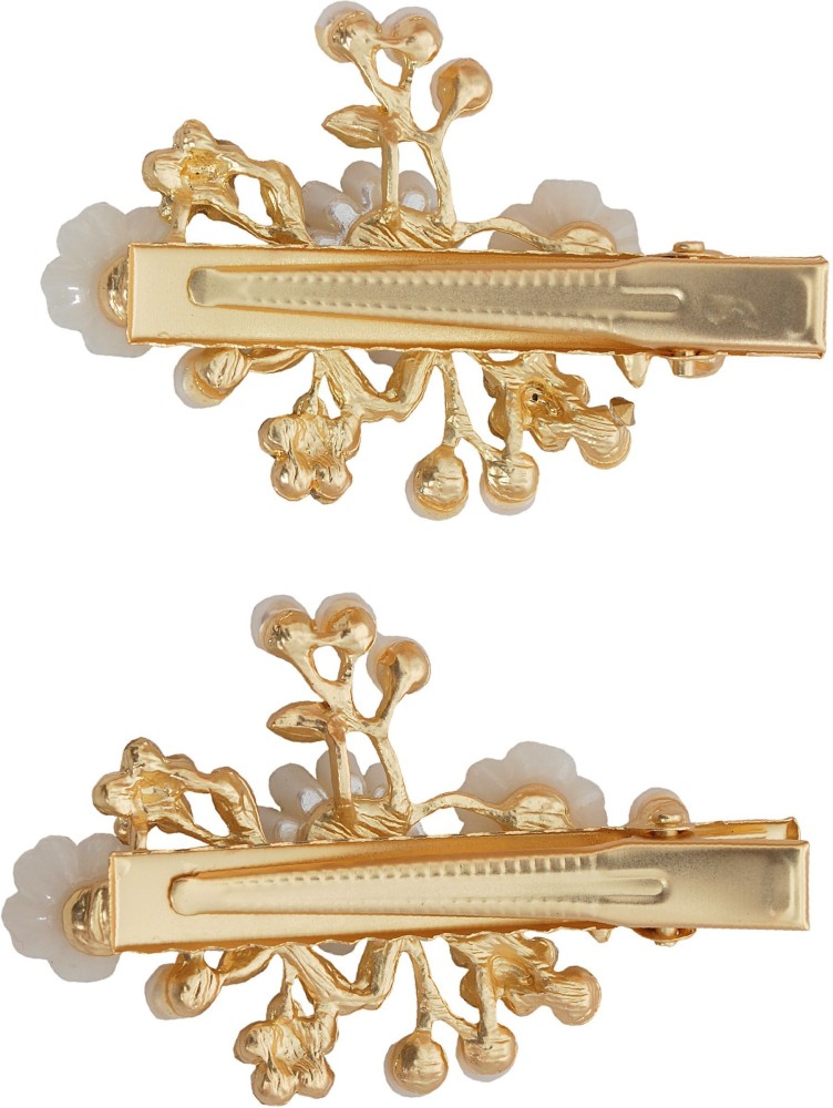 Broche Viver Hair Clip in Metal Gold Woman REWAC210000AGKPZG005