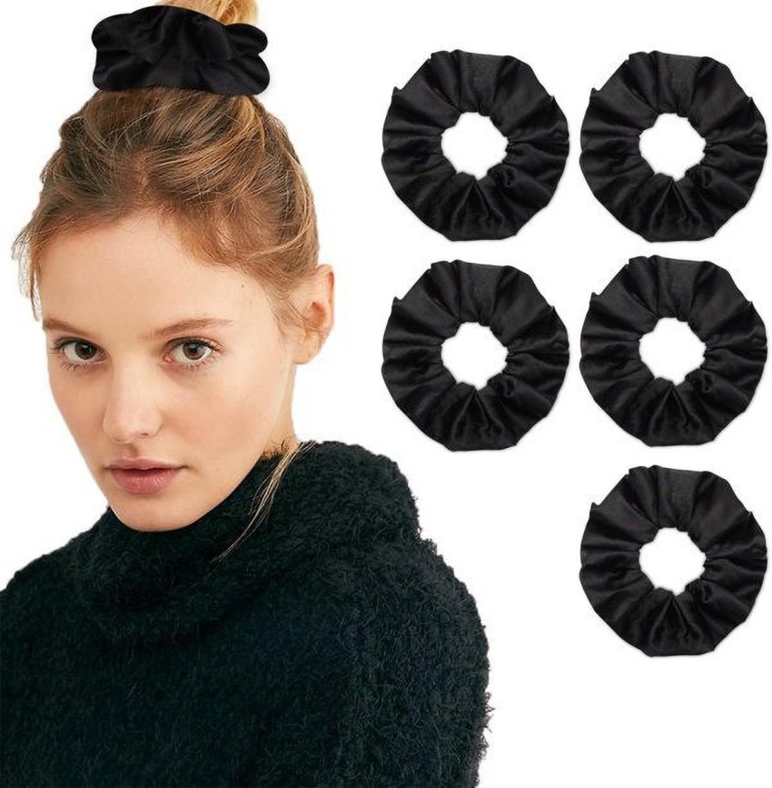 Buy AYESHA Set Of Three Colorful Silk Scrunchie Hair Ties  Shoppers Stop
