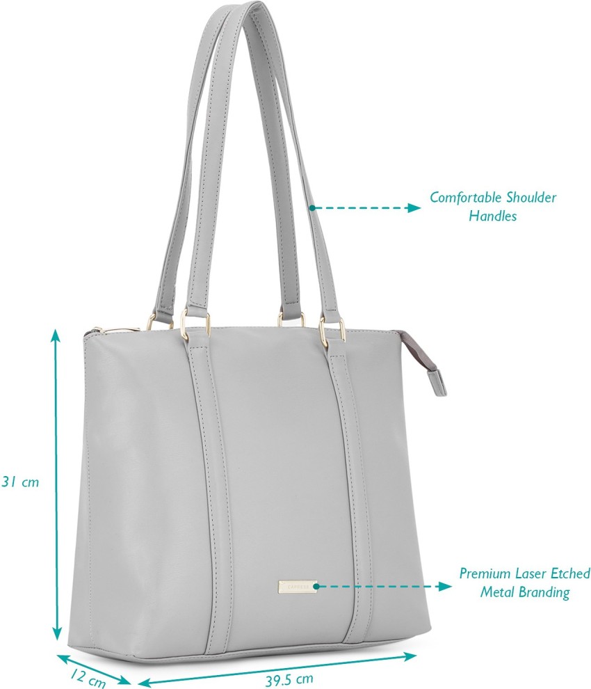 Buy Caprese Women Grey Hand held Bag Grey Online Best Price in