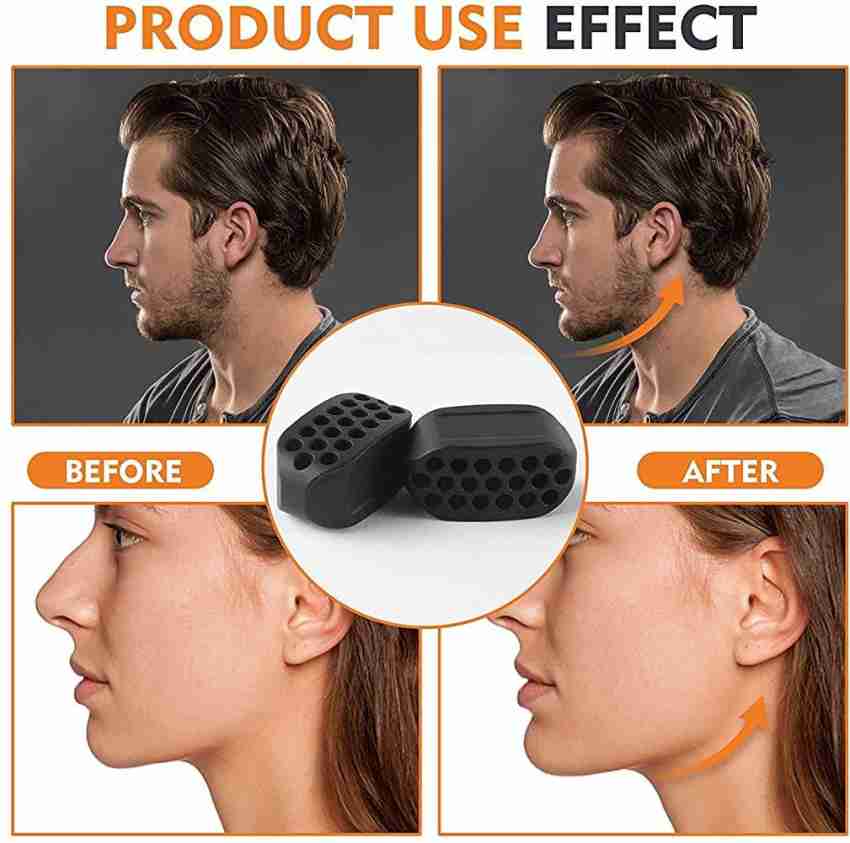 Jawline Exerciser, Jaw Exerciser For Men And Women, Jaw Trainer (30 Lbs):  Beginner Black