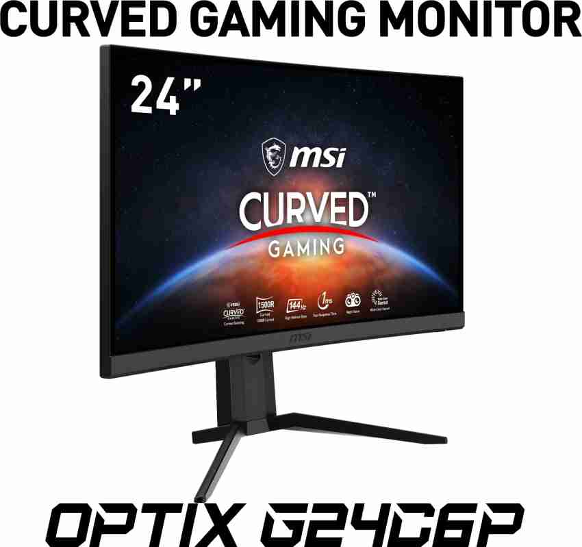 MSI Optix 23.8 inch Curved Full HD VA Panel Gaming Monitor (Optix G24C6P)  Price in India Buy MSI Optix 23.8 inch Curved Full HD VA Panel Gaming  Monitor (Optix G24C6P) online at